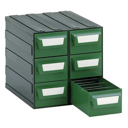 [DFL506029] Cassettiera Modello 'L' Cm 22 X 26 X 23 - Colore Verde