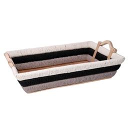 [V9380150000] Cesta vimini multicolor rettangolare cm53x38h12,5