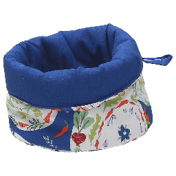 [20003588] Cestino Pane 18 Cm Cotone Blu