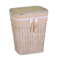 [V1920990000] Cestone  rattan emanuele naturale rettangolare cm41x31h54