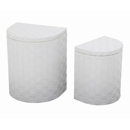 [V1914080000] Cestone paper bianco c/fod 1-2 45x35h54mezzaluna