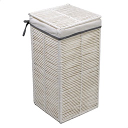 [V1918150000] Cestone paper hilary bianco quadro pieghevole cm 31x31h60