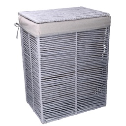 [V1992740000] Cestone paper hilary grigio chiaro rettangolare pieghevole cm 30x40h55