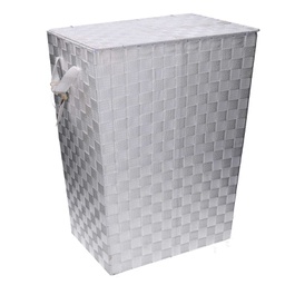 [V1992560000] Cestone poliestere bianco rettangolare cm 40x30h53