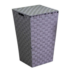 [V1992660000] Cestone poliestere grigio quadro cm 33x33h53