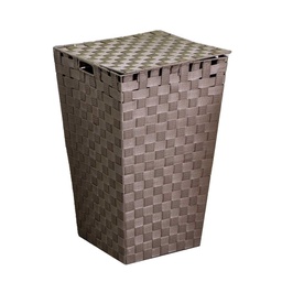 [V1992650000] Cestone poliestere tortora quadro cm 33x33h53