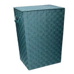 [V1992600000] Cestone poliestere verde acqua rettangolare cm 40x30h53