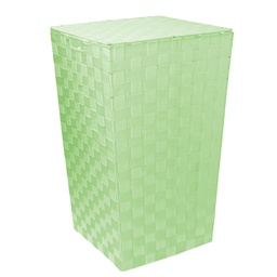 [V1992680000] Cestone poliestere verde chiaro quadro cm 33x33h53