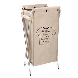 [V1992400000] Cestone tessuto sacco beige pieghevole cm 29x33.5h66
