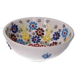 [2009008] Ciotola ceramica bianco tondo cmø12h7