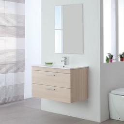 [BR799052] Composizione Bagno colore Larice due cassetti 81x47,5x h51 cm