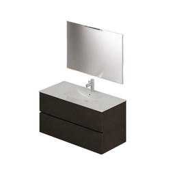 [AZ25550] Composizione bagno da 100 colore Fango H54x101x46cm