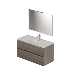 [AZ25574] Composizione bagno da 100 colore Olmo H54x101x46cm