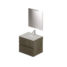 [AZ25468] Composizione bagno da 60 colore Argilla H54x61x46cm