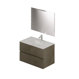 [AZ25505] Composizione bagno da 80 colore Argilla H54x81x46cm