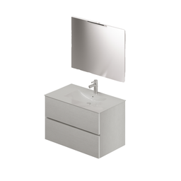 [AZ25529] Composizione bagno da 80 colore Bianco H54x81x46cm