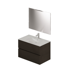 [AZ25512] Composizione bagno da 80 colore Fango H54x81x46cm