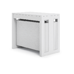[AZ26199] Consolle transformer allungabile con sei prolunghe  colore Bianco H77x90x49cm
