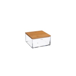 [20037289] Contenitore Con Coperchio In Bamboo 10 X 10 Cm