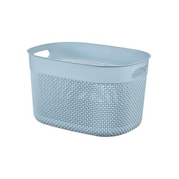 [1996952] Contenitore Kis Filo Baskets L Stone Blu Cm22X38X28,5H