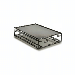 [20098433] Contenitore Per Sistemare Le Capsule Di Caffè Nero Metallo (31 X 21,5 X 7,5 Cm)