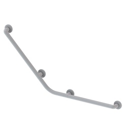 [FZ100549] Corrimano angolare di sicurezza 113x55 cm. per disabili colore bianco