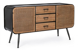 [B0746637] Credenza vintage Elton 2 ante e 3 cassetti