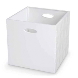 [1990965] Crystal box H 30x31x31cm bianco