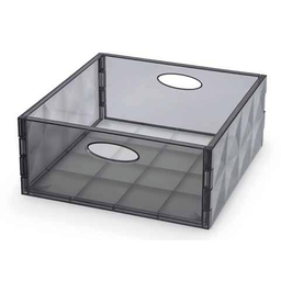 [1990963] Crystal box trasparente grigio H 14x31x31 cm