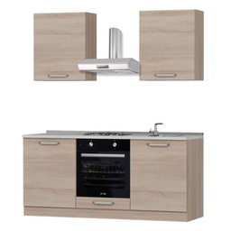 [FZ98151] Cucina Krant rovere 180 centimetri con elettrodomestici