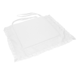 [V7909320000] Cuscino amelie bianco quadro cm40x40h4