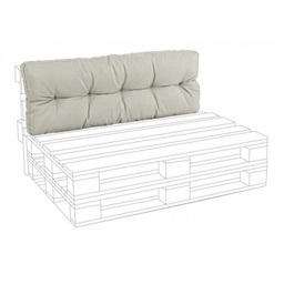 [B0806707] Cuscino in tessuto beige schienale pallet Poly