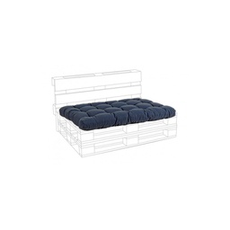 [B0806698] Cuscino in tessuto seduta pallet Poly denim blu
