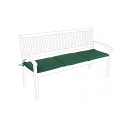 [B0806352] Cuscino per panca tre posti Verde Scuro POLY180 153x48x h3 cm