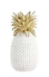 [B0130050] Decorazione Ananas Surabaya Bianco H49,5