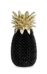 [B0130051] Decorazione Ananas Surabaya Nero H49,5