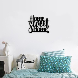 [FZ93760] Decorazione murale home sweet home nera cm 33 x 40 h