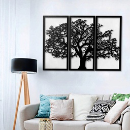 [FZ93757] Decorazione murale quadro moderno albero nero