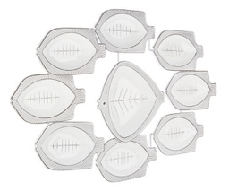 [B0181878] Decorazione parete metallo Fisher cm 104x61 h