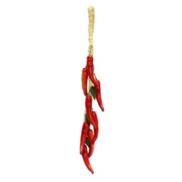 [V1862940000] Decorazione verdura artificiale peperoncino treccia 8 pezzi cm 10x50x3
