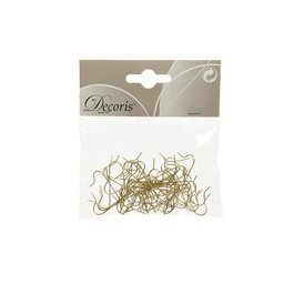 [19974511] Decoris Set 50 Pezzi Ganci Oro Per Decori Di Natale 400008