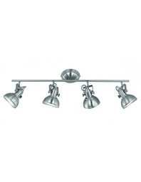 [TRIOR80154007] Faretto Gina Nichel Opaco 4 Spot L79 cm Trio Lighting