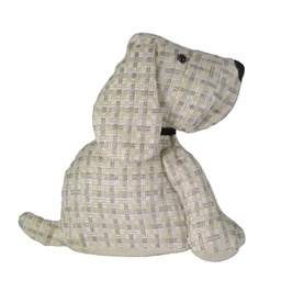 [V1870850000] Fermaporta tessuto cane quadretti cremacm 29x14h26