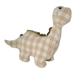 [V1870980000] Fermaporta tessuto dinosauro quadretti crema cm 37x14h35