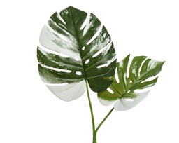 [20041484] Fiore Artificiale verde in poliestere con stelo