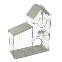 [V6438630000] Gabbia casetta gardening grigio cm 40x51x17