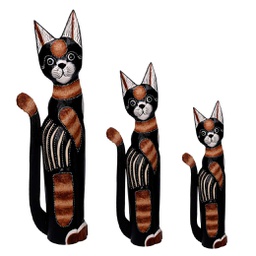[V1871460000] Gatto legno 1-3 nero cm h60/80/100