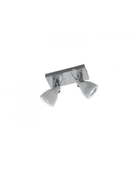 [TRIO802500278] Lampada 2 Luci Spot Parete-Soffitto Concrete Cemento Trio Lighting