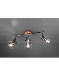 [TRIO805300388] Lampada 3 Faretti Spot Vintage Orientabili Madras Trio Lighting