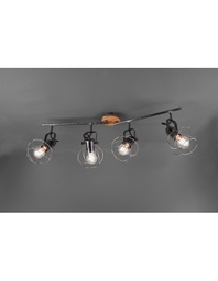 [TRIO805300488] Lampada 4 Faretti Spot Orientabili Madras Industrial Trio Lighting